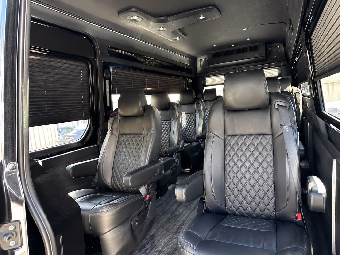 tulsa 8 passenger sprinter van inside