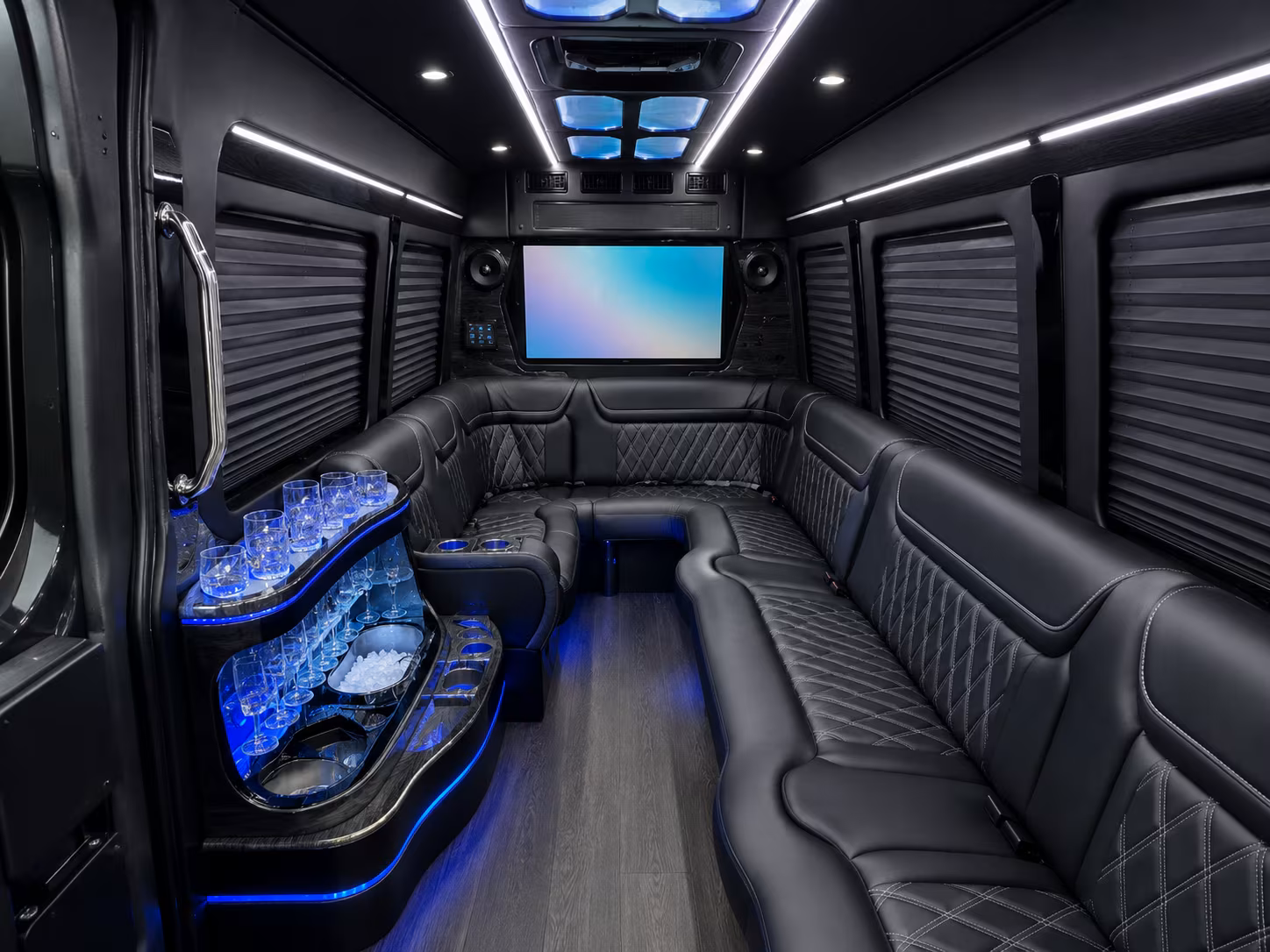 tulsa sprinter limousine inside