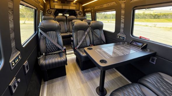 tulsa 12 passenger sprinter van interior